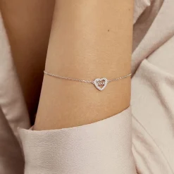 Histoire d'Or Bracelet Delicata Argent Blanc Oxyde De Zirconium Outlet