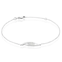 Histoire d'Or Bracelet Delphine Or Blanc Diamant Sale