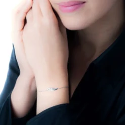 Histoire d'Or Bracelet Delphine Or Blanc Diamant Sale