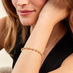 Histoire d'Or Bracelet Diona Diona Maille Boule Or Jaune Discount