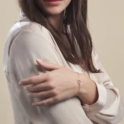 Histoire d'Or Bracelet Donatiane Argent Rose Oxyde De Zirconium argent rose oxyde zirconium Hot