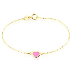 Histoire d'Or Bracelet Dulcie Coeur Or Jaune Nacre Clearance