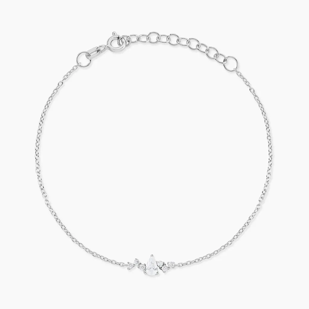 Histoire d'Or Bracelet Eclat d'Aurore Argent Blanc Oxyde De Zirconium Clearance