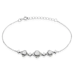 Histoire d'Or Bracelet Edyta Argent Blanc Oxyde De Zirconium