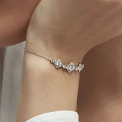 Histoire d'Or Bracelet Edyta Argent Blanc Oxyde De Zirconium