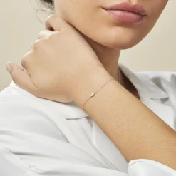 Histoire d'Or Bracelet Eirena Or Blanc Diamant New