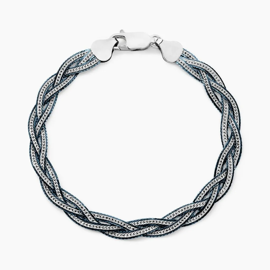 Histoire d'Or Bracelet Elae Argent Bicolore argent blanc Sale