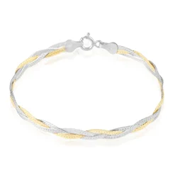 Histoire d'Or Bracelet Elae argent bicolore Outlet