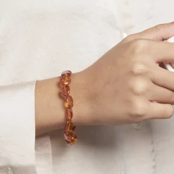 Histoire d'Or Bracelet Elastiqué Mirganez Ambre