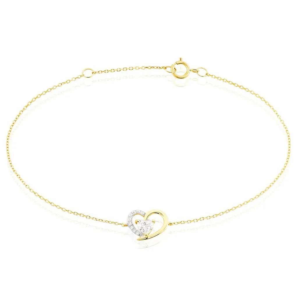 Histoire d'Or Bracelet Eliana Or Jaune Oxyde De Zirconium or jaune oxyde rose Online