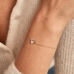 Histoire d'Or Bracelet Eliana Or Jaune Oxyde De Zirconium or jaune oxyde rose Online