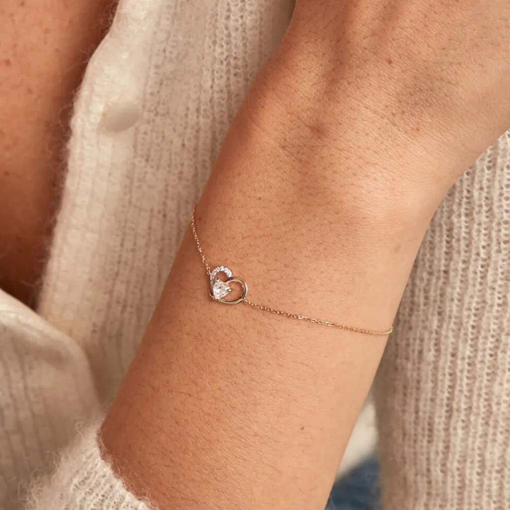 Histoire d'Or Bracelet Eliana Or Jaune Oxyde De Zirconium or jaune oxyde rose Online