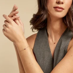 Histoire d'Or Bracelet Emotion Diamant or jaune rubis New