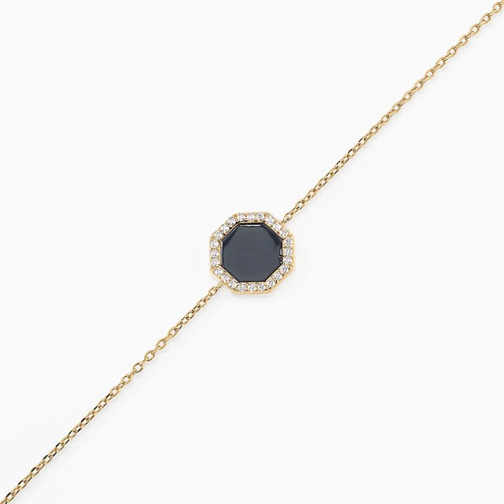 Histoire d'Or Bracelet Enos Or Jaune Oxyde De Zirconium Best