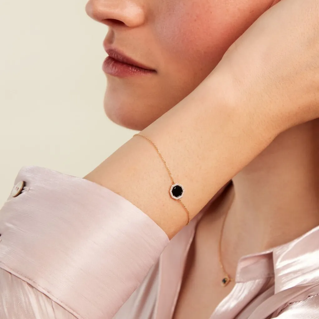 Histoire d'Or Bracelet Enos Or Jaune Oxyde De Zirconium Best