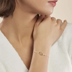 Histoire d'Or Bracelet Eri Or Jaune Perle De Culture Best