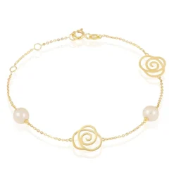 Histoire d'Or Bracelet Evaleen Or Jaune Perle De Culture Outlet