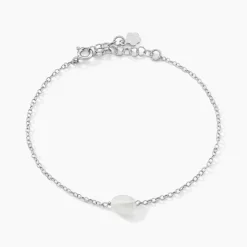Histoire d'Or Bracelet Evren Argent Blanc Pierre De Synthese argent blanc pierre blanc Discount
