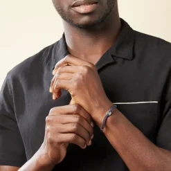 Histoire d'Or Bracelet Fabrice Acier Blanc Outlet