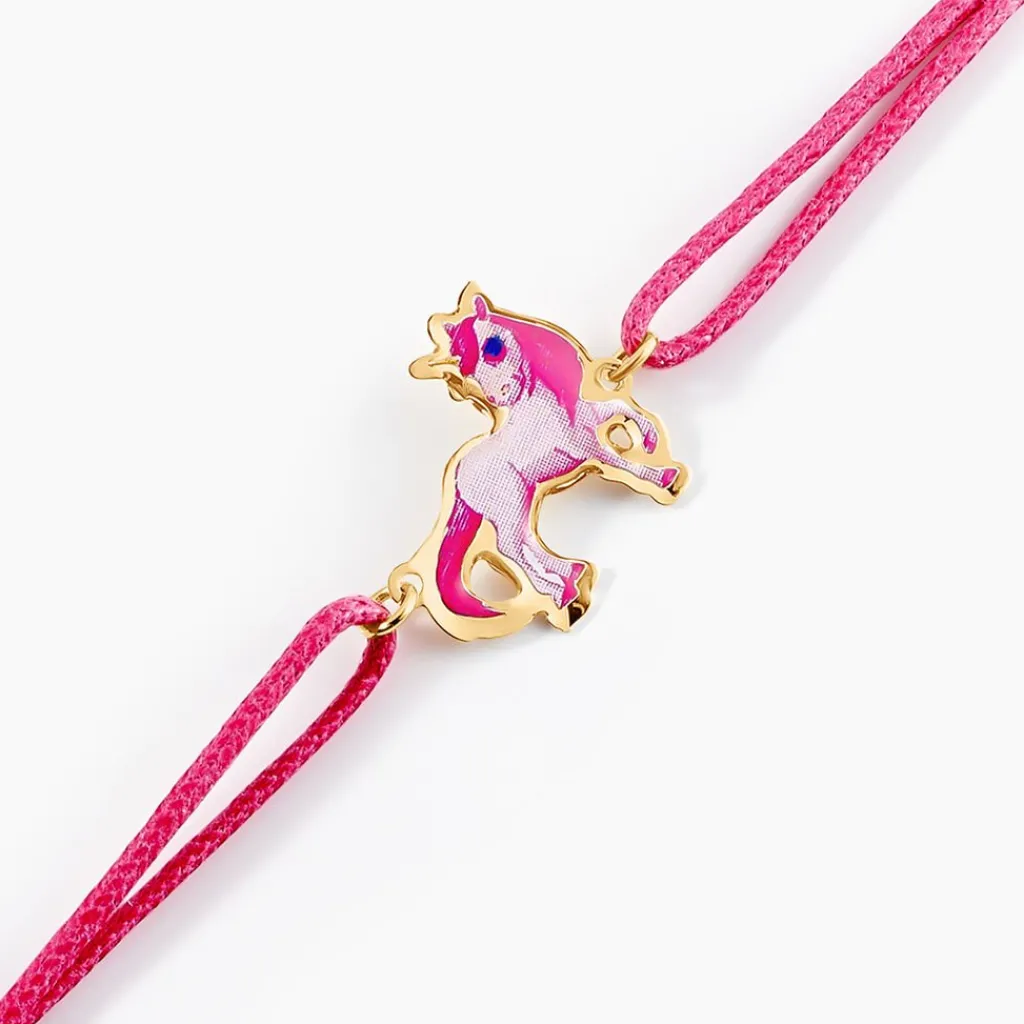 Histoire d'Or Bracelet Fantasila Cheval Or Jaune Sale