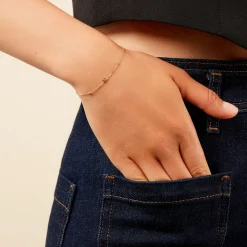 Histoire d'Or Bracelet Fenton Or Jaune Oxyde De Zirconium Discount