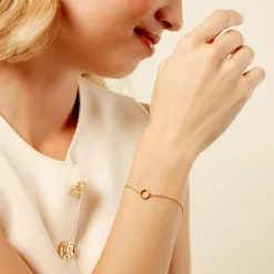 Histoire d'Or Bracelet Fino Acier Jaune