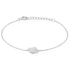 Histoire d'Or Bracelet Flamen Argent Blanc Oxyde De Zirconium Discount