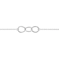Histoire d'Or Bracelet Flat Argent Blanc Clearance