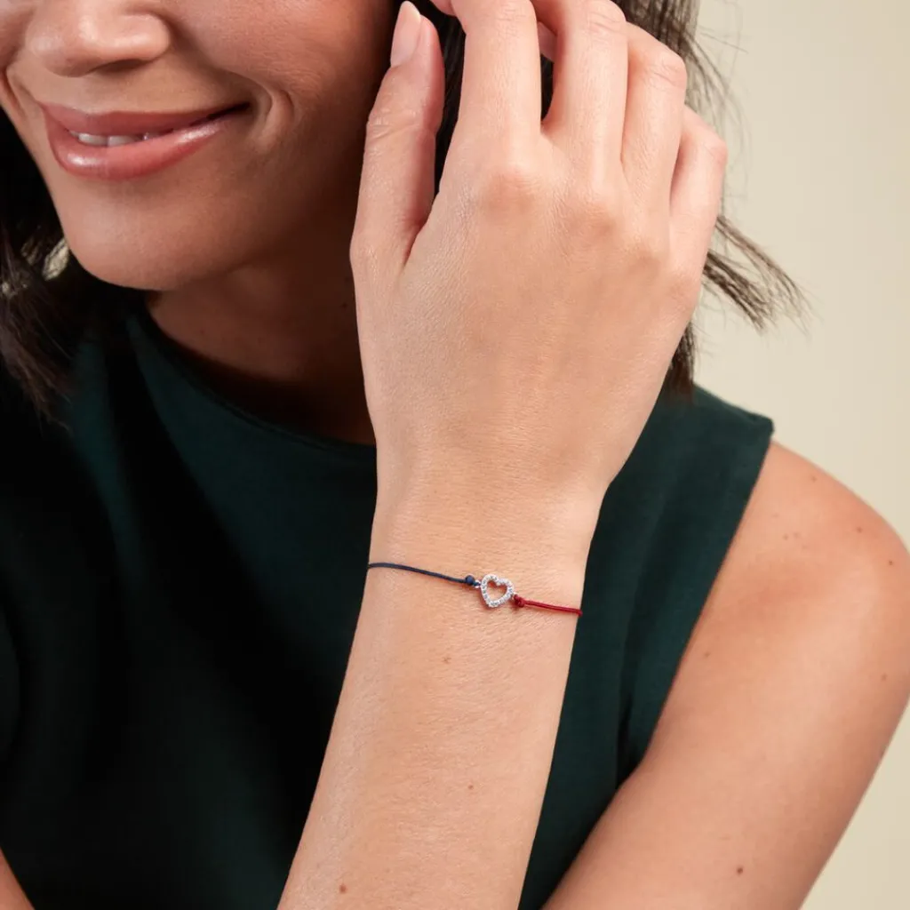 Histoire d'Or Bracelet French Twist De Zirconium argent blanc oxyde