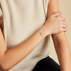 Histoire d'Or Bracelet Gaiana Argent Blanc Discount