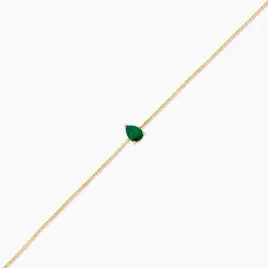 Histoire d'Or Bracelet Gathbiyya Or Jaune Emeraude