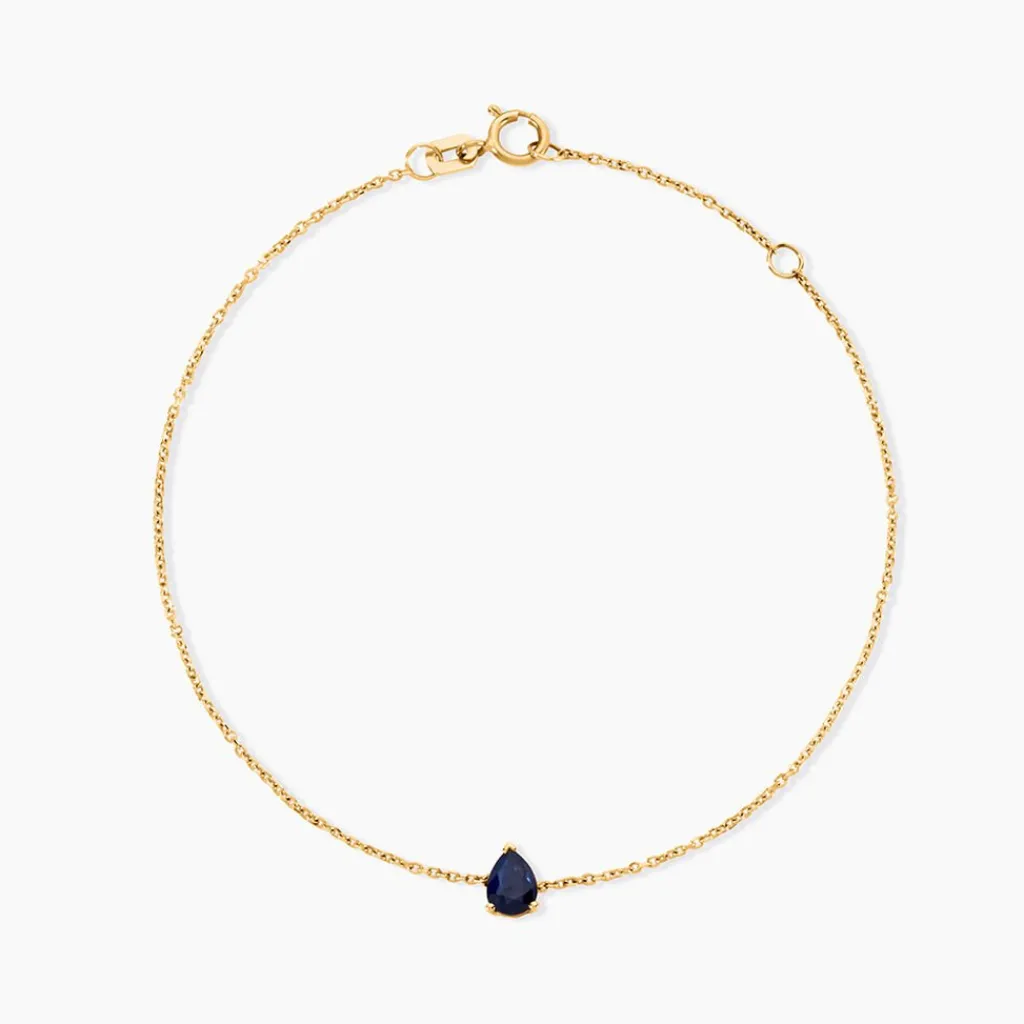 Histoire d'Or Bracelet Gathbiyya Or Jaune Saphir Hot