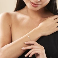 Histoire d'Or Bracelet Georas Or Blanc Oxyde Best