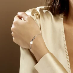 Histoire d'Or Bracelet Giacobbe Argent Blanc Perle De Culture Online