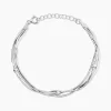 Histoire d'Or Bracelet Giorgia Argent Blanc New