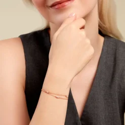 Histoire d'Or Bracelet Giulette De Zirconium argent rose oxyde Clearance