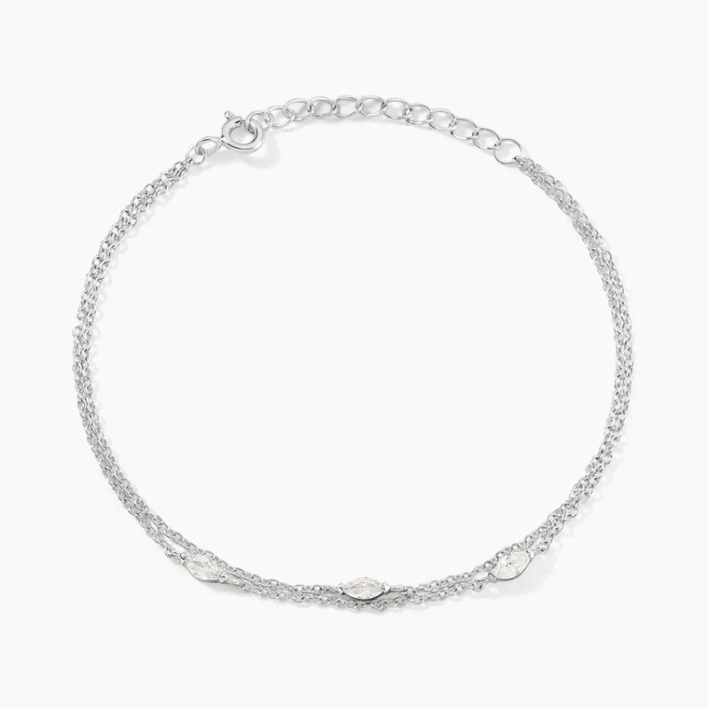 Histoire d'Or Bracelet Giulette De Zirconium argent blanc oxyde Outlet