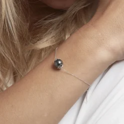 Histoire d'Or Bracelet Giunone Or Jaune Perle De Tahiti New