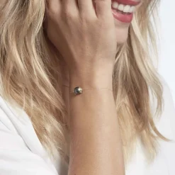 Histoire d'Or Bracelet Giunone Or Jaune Perle De Tahiti New