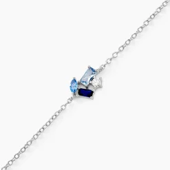 Histoire d'Or Bracelet Guillemette Argent Blanc Pierre D'imitation Best