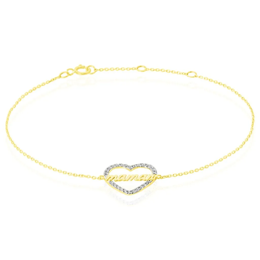 Histoire d'Or Bracelet Gyula Or Jaune Oxyde De Zirconium Sale