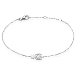 Histoire d'Or Bracelet Harold Argent Blanc Oxyde De Zirconium Sale