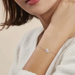 Histoire d'Or Bracelet Hervelina Argent Blanc Oxyde De Zirconium Discount