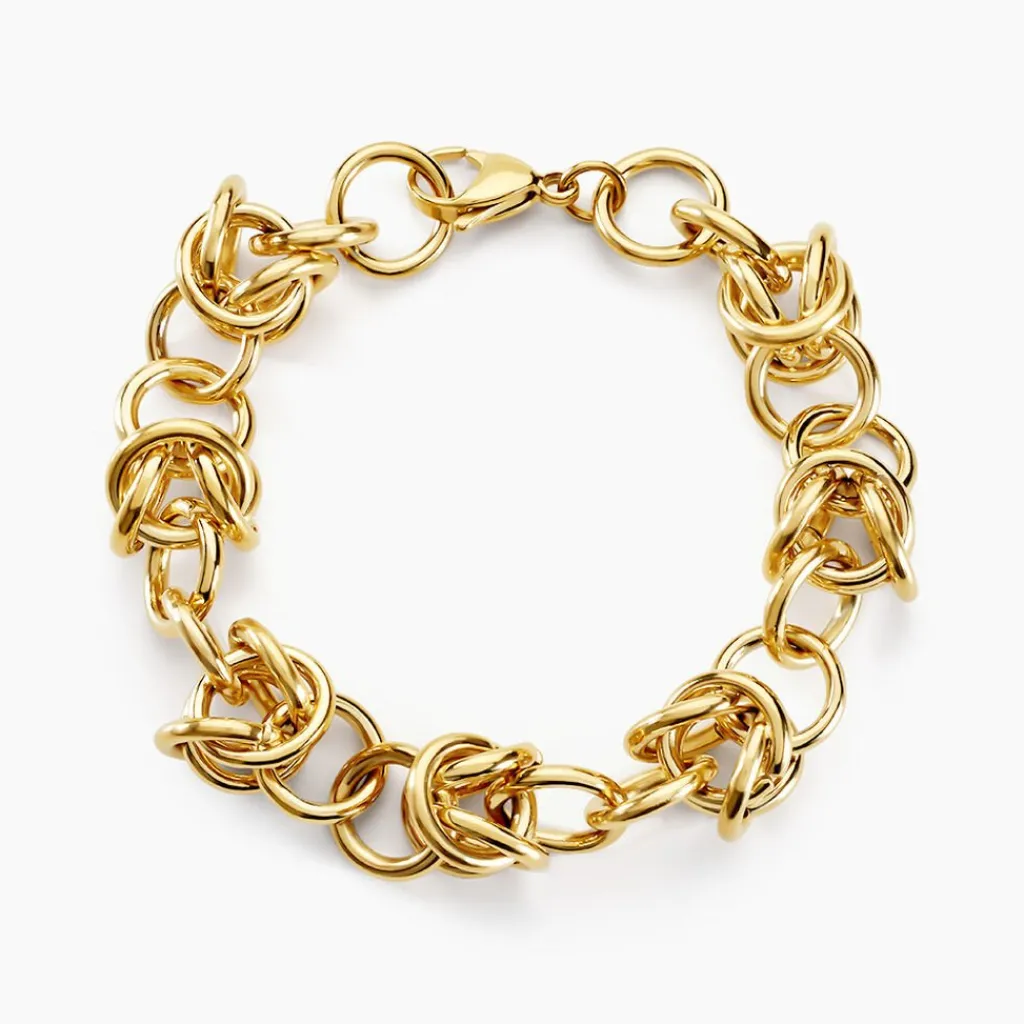 Histoire d'Or Bracelet Huda Acier Jaune Clearance