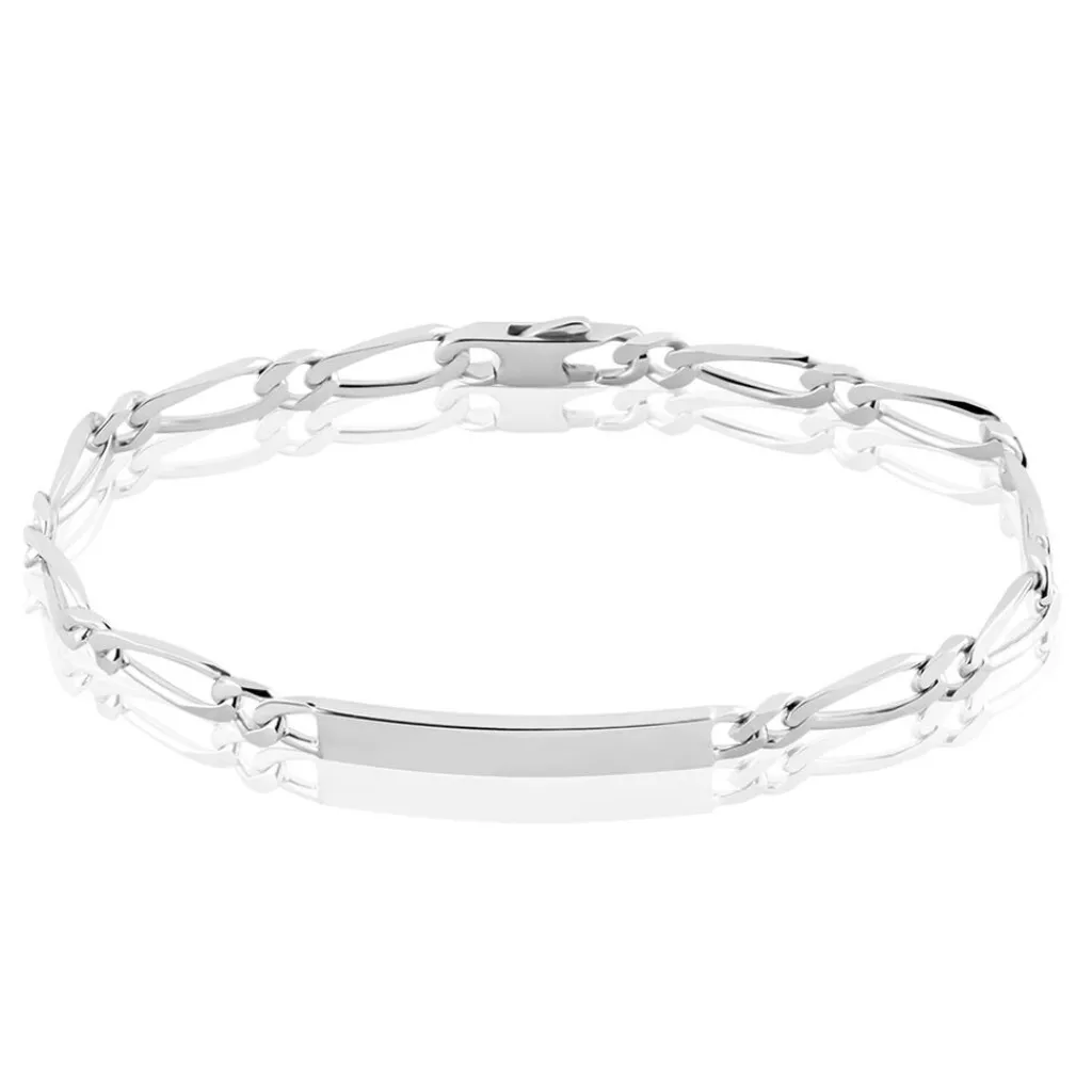Histoire d'Or Bracelet Identité Anilo Argent Blanc Hot