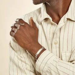 Histoire d'Or Bracelet Identité Argent Blanc Vila Hot