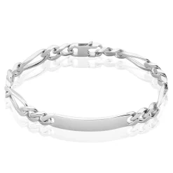 Histoire d'Or Bracelet Identité Argent Blanc Vivian Sale