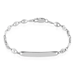 Histoire d'Or Bracelet Identité Carrus Argent Blanc Sale