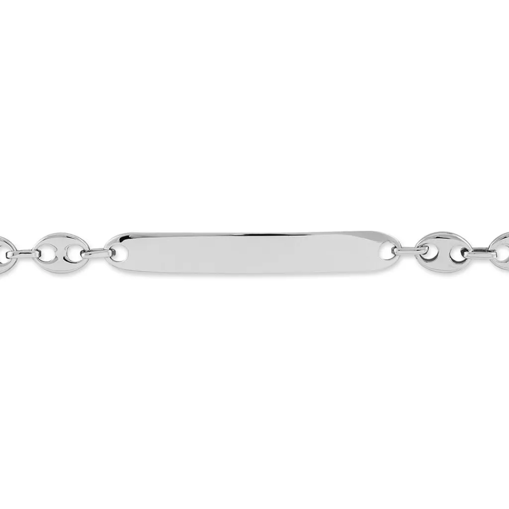 Histoire d'Or Bracelet Identité Carrus Argent Blanc Sale