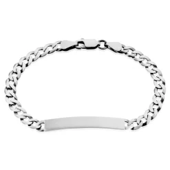 Histoire d'Or Bracelet Identité Casper Argent Gris argent blanc Discount